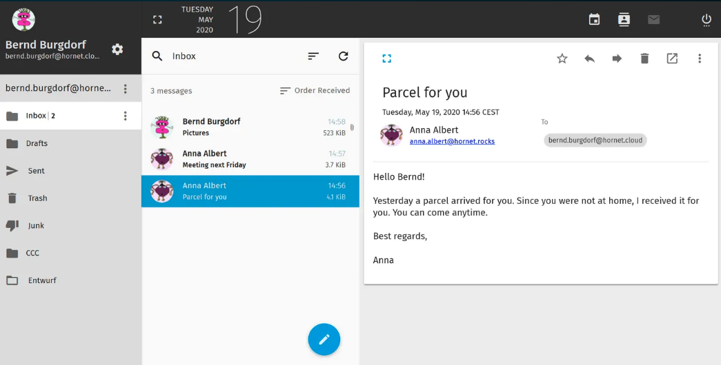 Hornet.email 1