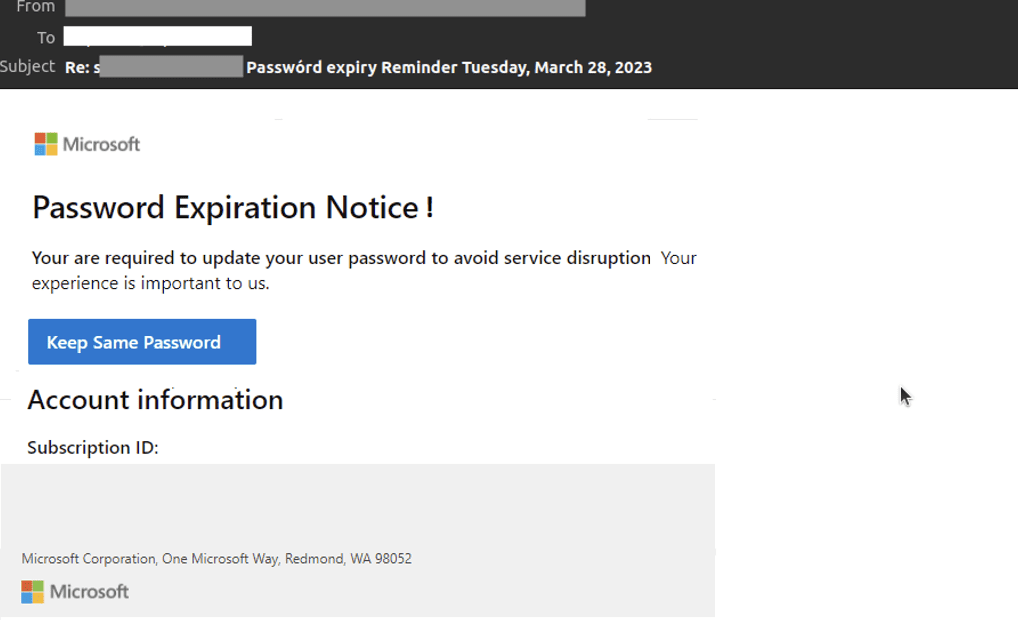 Fresh Spear-Phishing Email Spoofs Microsoft Domain