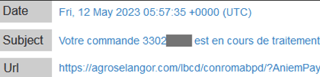 Cyberthreat analysis – French pending package scam