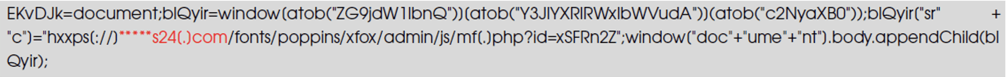 Quishing攻撃--デコードされたBase64の文字列