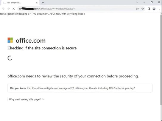 Faux contrôle de sécurité Microsoft