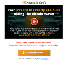 Sample bitcoin code email from new phishing attack