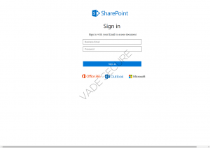 Microsoft Phishing Page: Sharepoint File