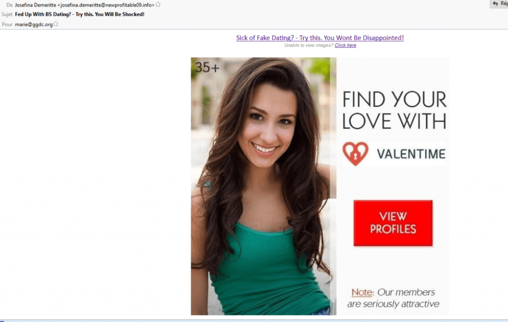 spam mails von dating seiten
