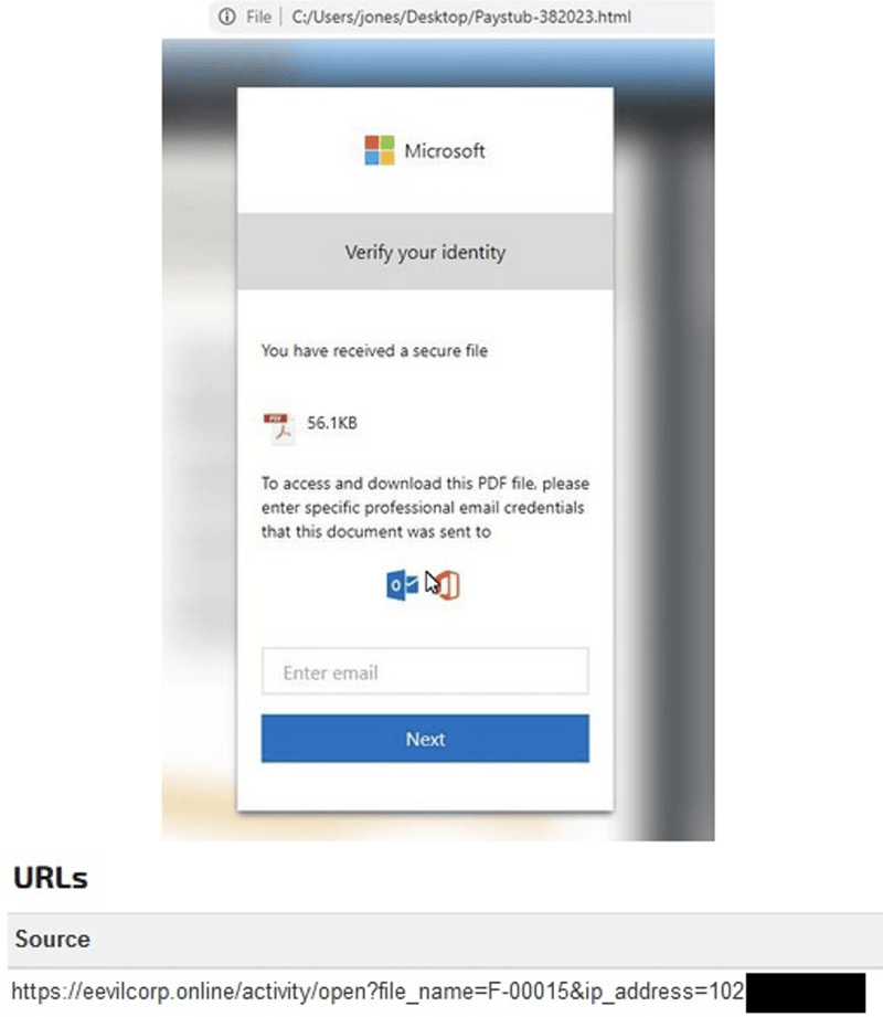 メールセキュリティ--Microsoftになりすましたフィッシングページ、マルウェアを配布する疑いがある