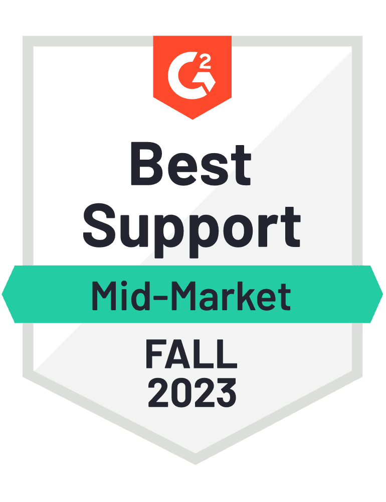 G2 Best Support Badge