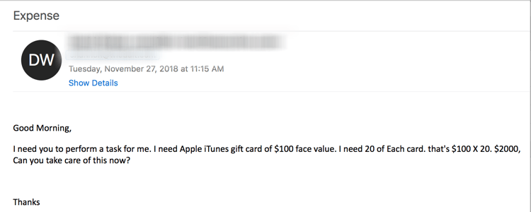 Gift Card Scams A Spear Phishing Attack Hits Close To Home
