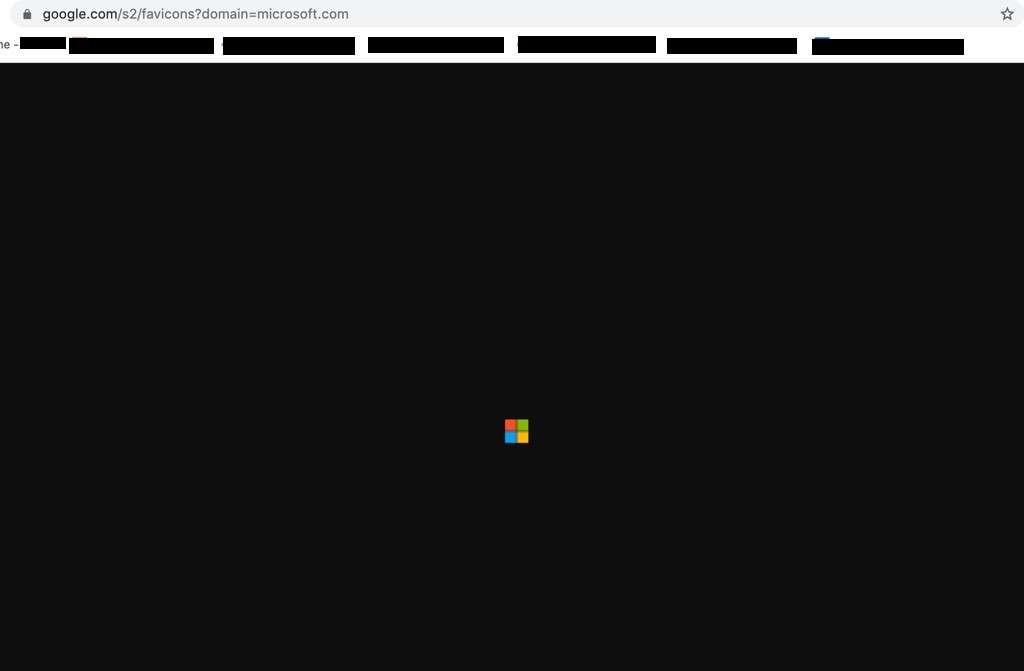 Phishing informatique - Favicon de Microsoft générée à l’aide d’une URL Google (s2)