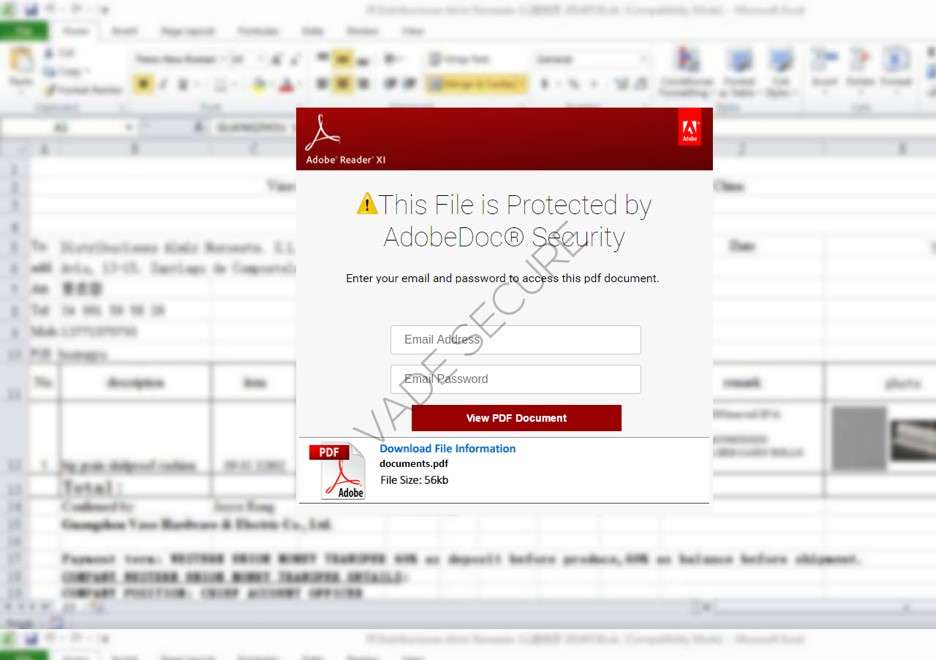 file that is allegedly protected by AdobeDoc® Security