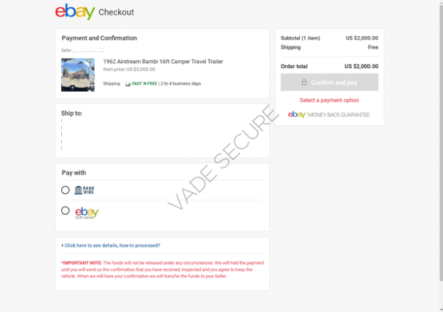 eBay phishing