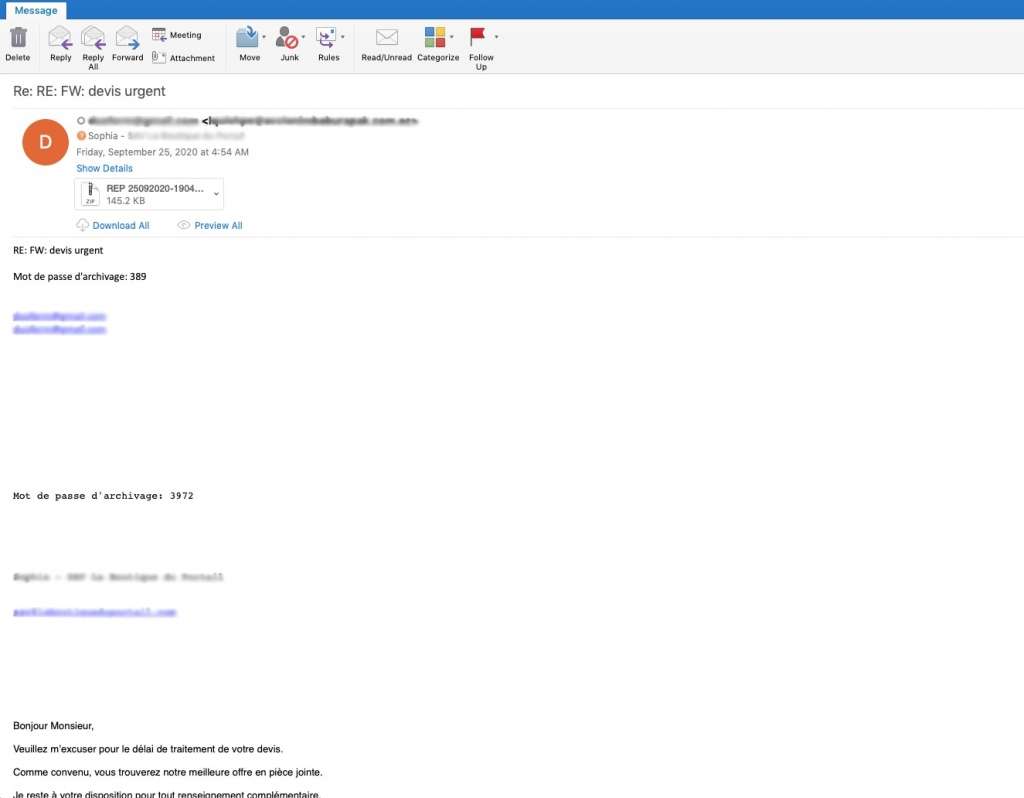 Recent Emotet activity and techniques