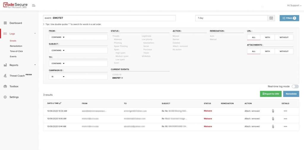 Bloquer le malware Emotet