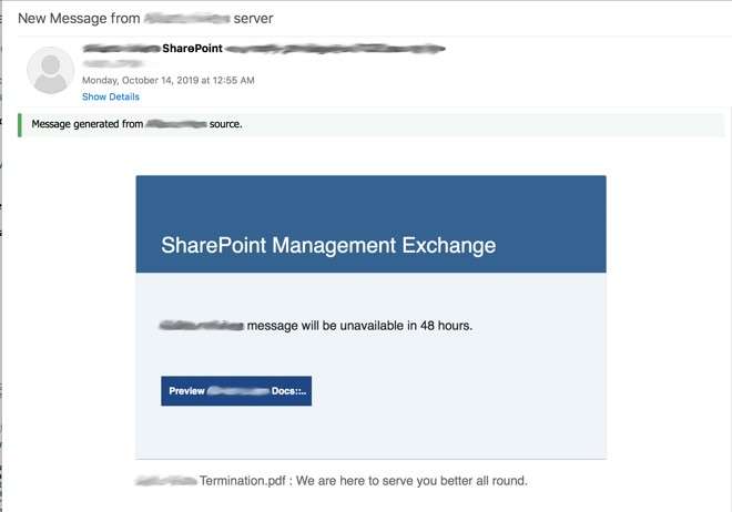 Phishing SharePoint