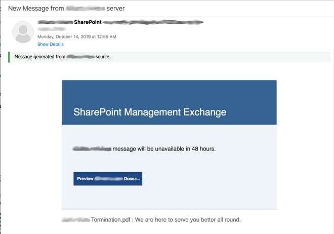 SharePoint phishing