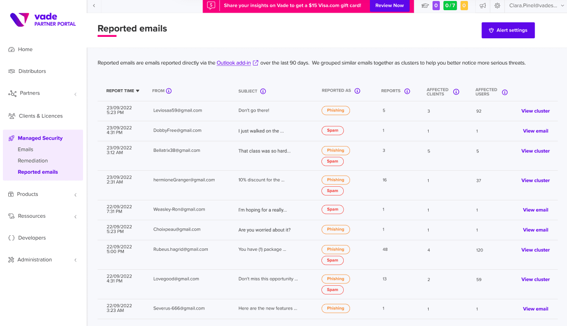 Reported Emails Dasboard-Partner Portal-EN-2 Reported Emails Dasboard-Partner Portal-EN-2